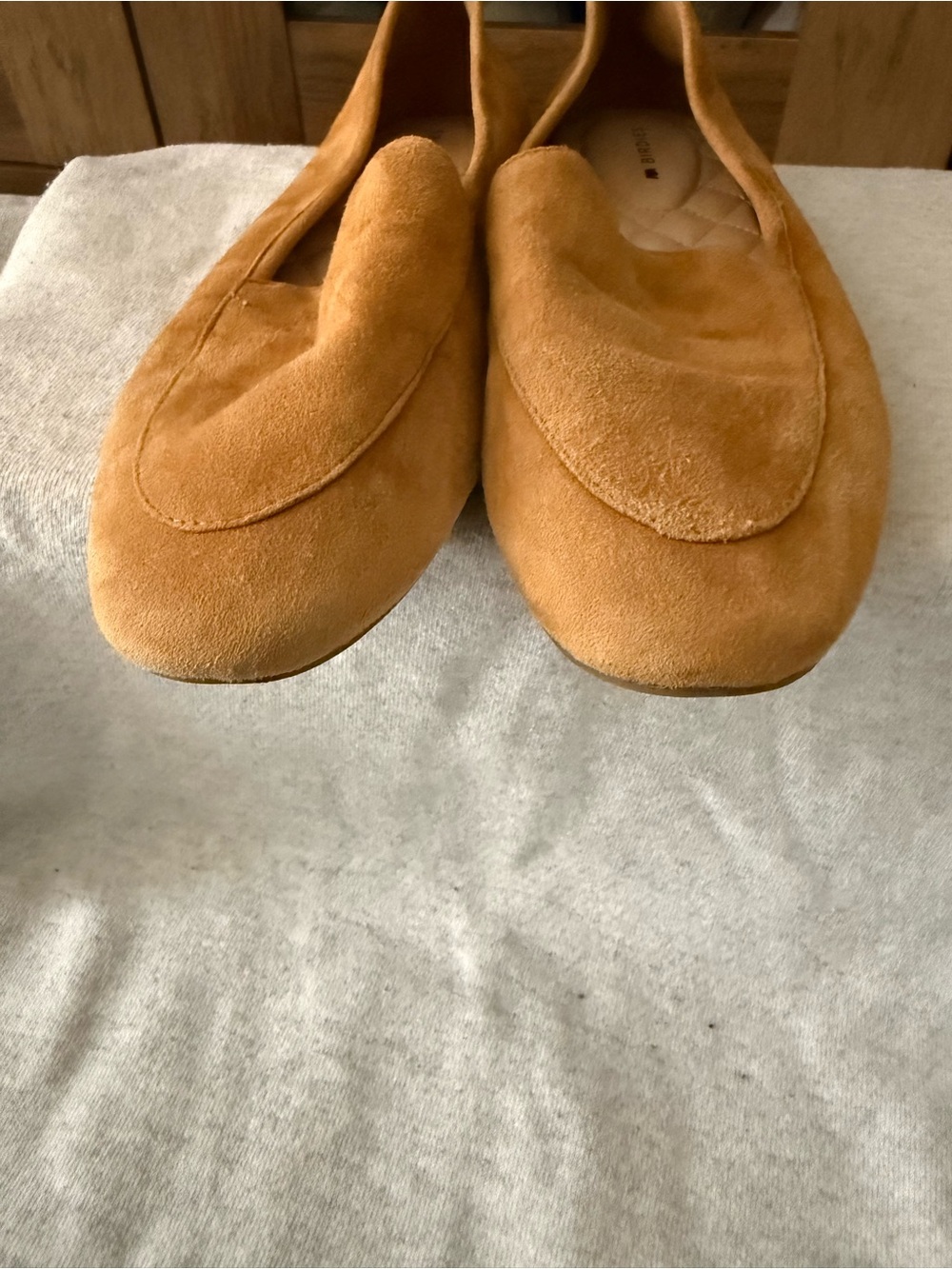 Birdies Men's Tan Suede Slip-On Loafers - Picture 8 of 9